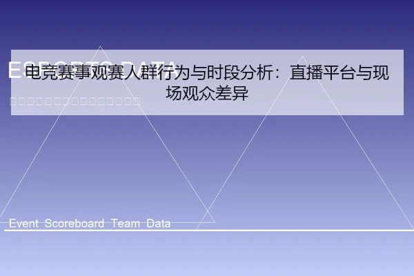电竞赛事观赛人群行为与时段分析：直播平台与现场观众差异